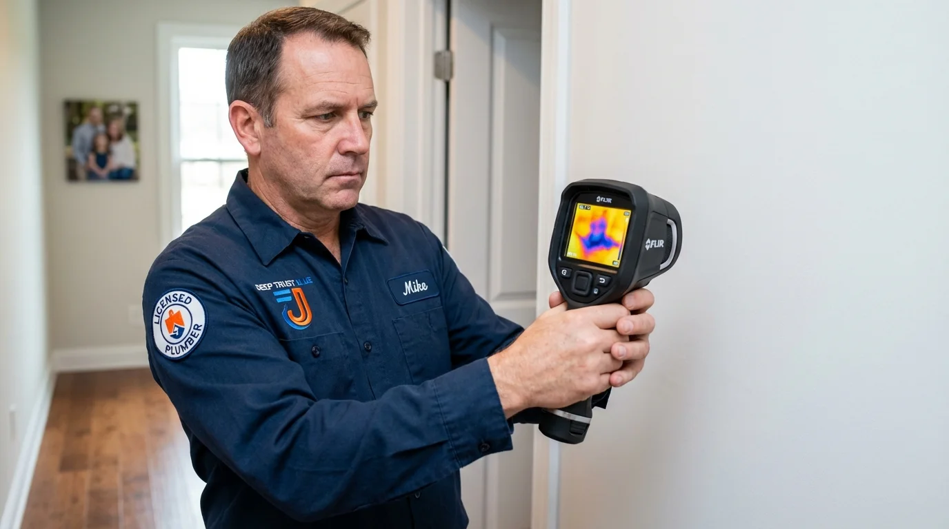 Thermal imaging leak detection by Johns Plumbing LLC in Santaquin